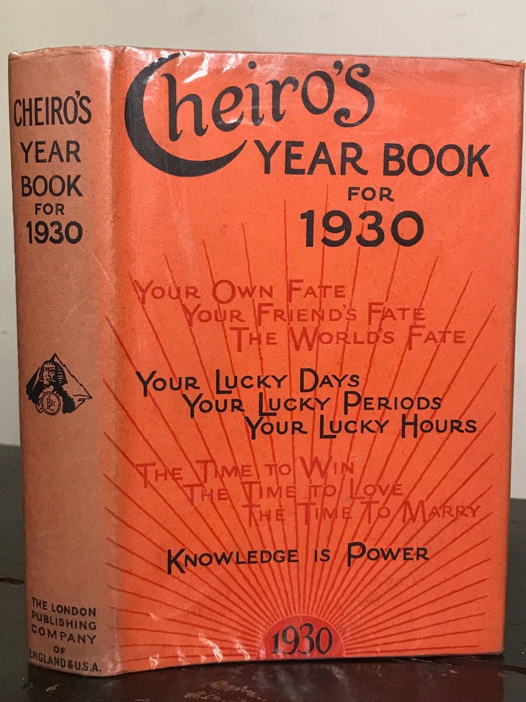 CHEIRO'S YEAR BOOK 1930 - CHEIRO 1st/1st - PSYCHIC FATE, ASTROLOGY, NUMEROLOGY