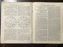 BRITISH JOURNAL OF ASTROLOGY - 1926 - OCCULT DIVINATION HOROSCOPE SEPHARIAL