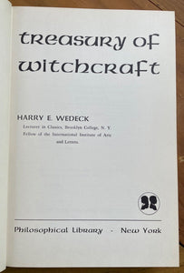 TREASURY OF WITCHCRAFT - Wedeck, 1st 1961 - OCCULT SORCERY WITCHES MAGICK