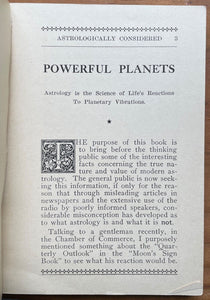 POWERFUL PLANETS - Llewellyn George, 1931 - ASTROLOGY DIVINATION PROPHECY