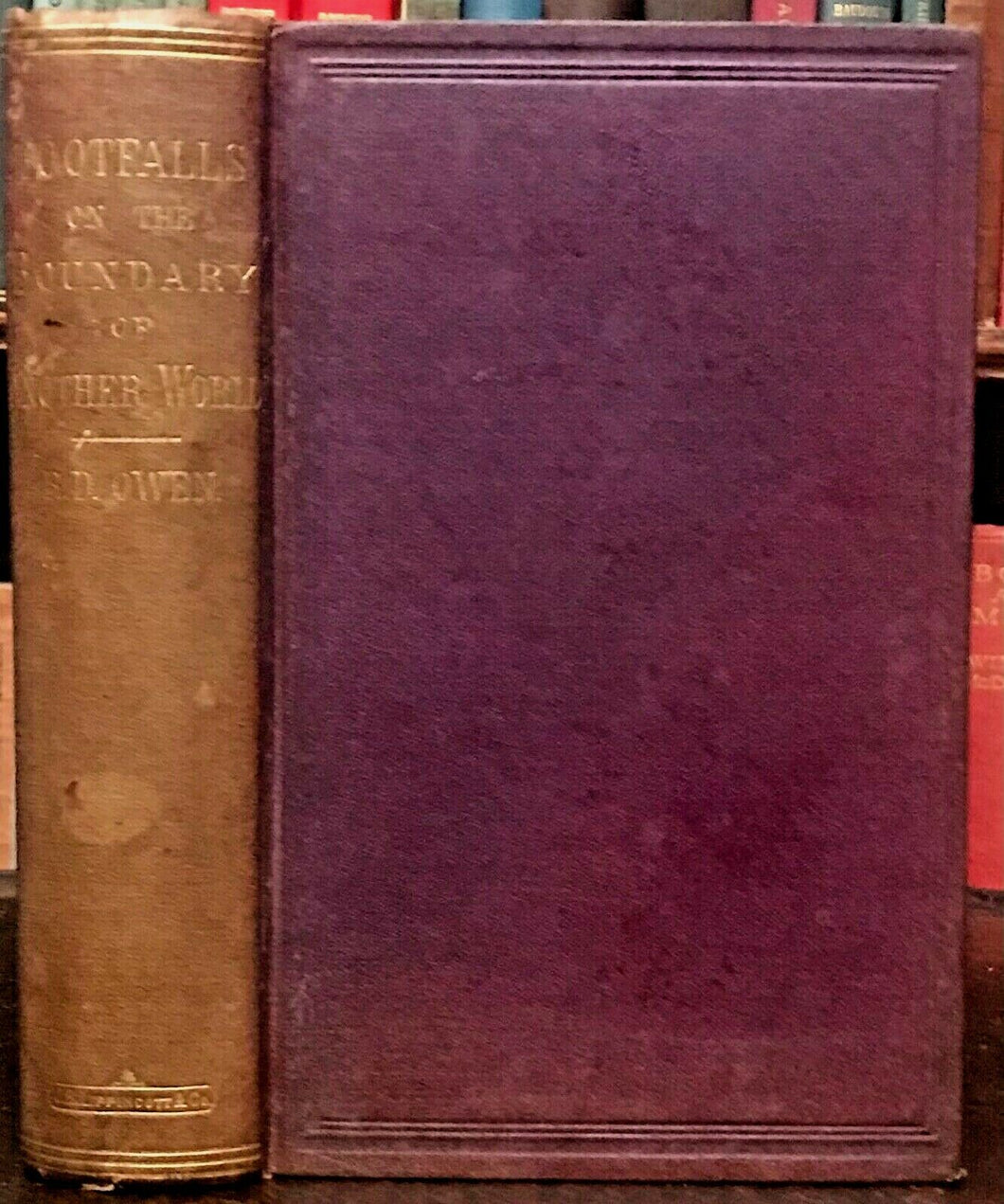 FOOTFALLS ON THE BOUNDARIES OF ANOTHER WORLD - 1871 GHOSTS HAUNTINGS DEMONS