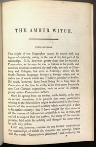 1844 THE AMBER WITCH - Meinhold, 1st Ed - WITCH TRIALS WITCHCRAFT HOAX OCCULT