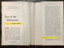 OUT OF THE WHIRLWIND - Ward, 1st 1958 BOOK OF JOB SUFFERING GOD SPIRIT - SIGNED