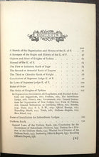 KNIGHTS OF PYTHIAS COMPLETE MANUAL - 1886 FRATERNAL SECRET SOCIETY ILLUSTRATED