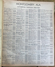 1961 - MONTGOMERY ALABAMA TELEPHONE DIRECTORY - BELL TELEPHONE - ADVERTISEMENTS