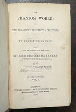 PHANTOM WORLD - Calmet, 1850 - OCCULT VAMPIRES ANGELS DEMONS SPIRITS POSSESSION