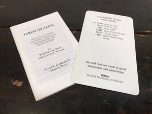 TAROT OF LOVE - OOP Vintage Tarot Cards - Von Rohr & M. Perry - 1st/1st, 1989