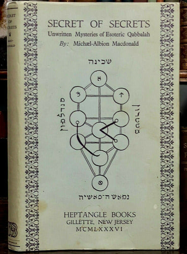 SECRET OF SECRETS - Heptangle, 1st 1986 KABBALAH SACRED ALPHABET MAGICK GRIMOIRE