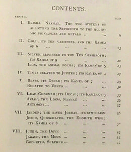 AESH MEZAREPH OR PURIFYING FIRE - WILLIAM W. WESTCOTT, 1950s - KABBALAH ALCHEMY