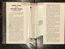 SINFUL CITIES OF THE WESTERN WORLD - De Leeuw, 1947 - Vintage Pulp Sleaze HC/DJ