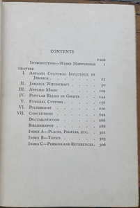 PSYCHIC PHENOMENA OF JAMAICA - Williams, 1st 1934 - VOODOO WITCHCRAFT SORCERY