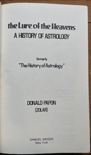 LURE OF THE HEAVENS - Papon/Zolar, 1980 ANCIENT ASTROLOGY WITCHCRAFT DIVINATION