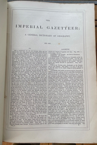 IMPERIAL GAZETTEER Complete 4 Vol - Blackie, 1874 ILLUSTRATED GEOGRAPHY CULTURE