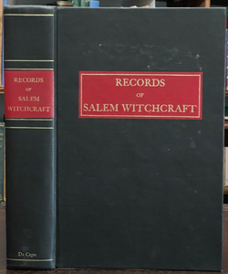 RECORDS OF SALEM WITCHCRAFT - Woodward, 1971 - WITCHES PERSECUTION WITCH TRIALS