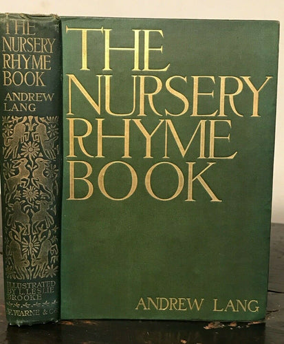 NURSERY RHYME BOOK - Andrew Lang, 1st 1897 ILLUSTRATED FAIRYTALES