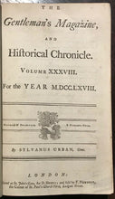 1768 BEN FRANKLIN MAGIC SQUARE - GENTLEMAN'S MAGAZINE, 12 Issues MATHEMATICS