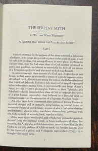 THE SERPENT MYTH - William Wynn Westcott, 1996 - MAGICK SNAKES ANCIENT SYMBOLISM