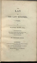 THE LAY OF THE LAST MINSTREL, A POEM - Sir Walter Scott, 1812 - Full Leather