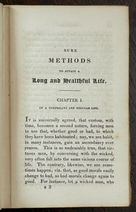 METHODS OF ATTAINING A HEALTHFUL LIFE - 1823 - HEALTH, HOMEOPATHY, REMEDIES