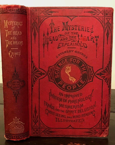 1875 - MYSTERIES OF THE HEAD & HEART EXPLAINED, Graves, 1st/1st SPIRITS GHOSTS