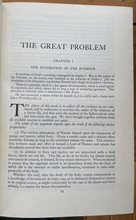 1935 - GREAT PROBLEM & EVIDENCE FOR ITS SOLUTION - SPIRITUALISM OCCULT PHENOMENA