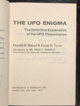UFO ENIGMA: DEFINITIVE EXPLANATION OF UFO PHENOMENON, Menzel & Taves 1977 SIGNED