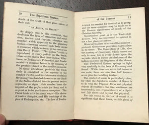 THE SEPTIFORM SYSTEM OF THE COSMOS - Alec Stuart, 1928 ASTROLOGY OCCULT STARS