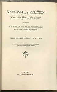 SPIRITISM AND RELIGION: CAN YOU TALK TO THE DEAD? - 1st, 1918 SPIRITS AFTERLIFE