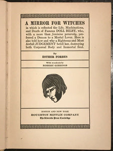 A MIRROR FOR WITCHES; Esther FORBES 1st/1st 1928 SALEM WITCH TRIALS, Illustrated