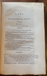 WORKS OF RICHARD HOOKER - Walton, 1821, 3 Vols - CHRISTIAN ANGLICAN THEOLOGY