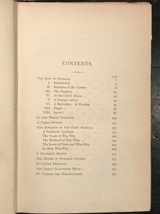 IN THE WRONG PARADISE AND OTHER STORIES - Lang, 1st 1886, GHOSTS ANCIENT HISTORY