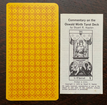 OSWALD WIRTH TAROT DECK - 1st, 1976 - DIVINATION, KABBALA - UNUSED CARDS