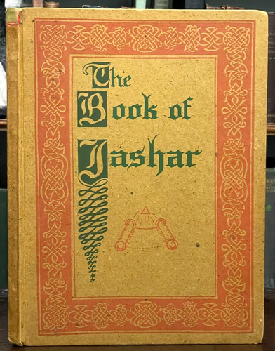 1934 BOOK OF JASHER, SACRED BOOK OF THE BIBLE - ROSICRUCIAN AMORC MAGICK JEWS