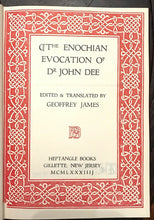 ENOCHIAN EVOCATION OF DR. JOHN DEE - 1st & Ltd Ed, 1984 MAGICK OCCULT GRIMOIRE