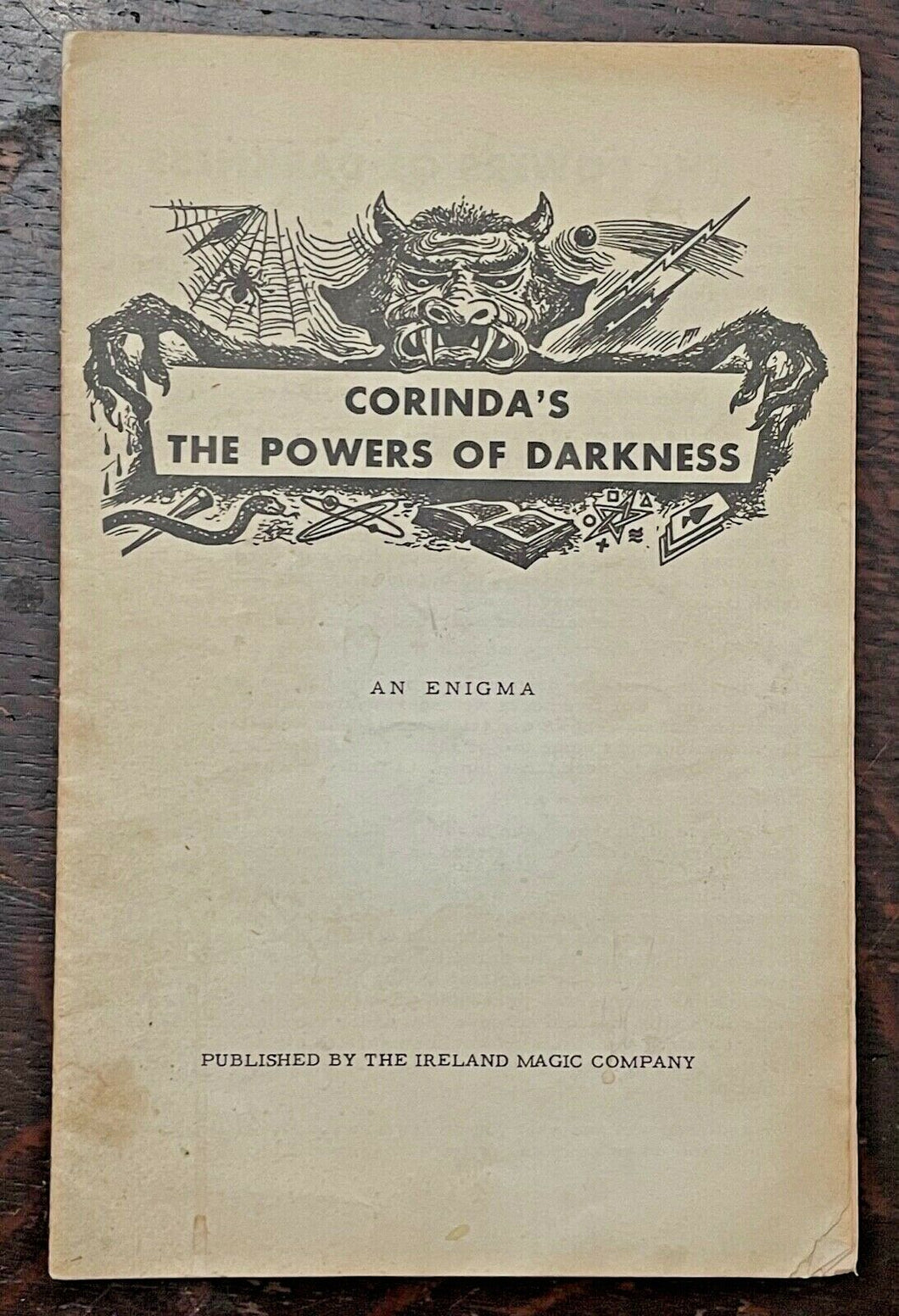 THE POWERS OF DARKNESS - Original Tony Corinda MAGIC MAGICIAN TRICK MENTALISM