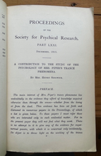 1915 - SOCIETY FOR PSYCHICAL RESEARCH - SPIRIT COMMUNICATION TRANCE PROPHECIES