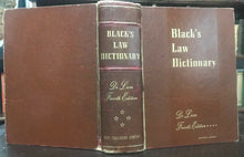 Vintage BLACK'S LAW DICTIONARY - 4th Edition, 1951