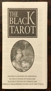 THE BLACK TAROT - Near Mint, 1st Ed 1998 - DARK FANTASY CARDS DECK - NEVER USED