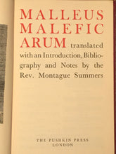 MALLEUS MALEFICARUM Rev. Montague Summers, 1951 Witchcraft Occult, BINDING ERROR