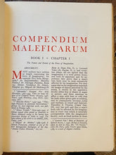 COMPENDIUM MALEFICARUM - Ltd & Numbered Ed 1929 - WITCHES WITCHCRAFT SATAN DEVIL