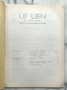LE LIEN FRENCH OCCULT MAGAZINE - NOV-DEC 1964 - GNOSIS MEDITATION SELF SPIRIT