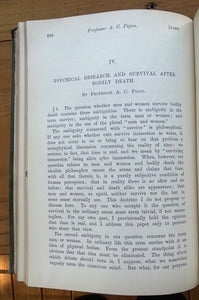 1909 SOCIETY FOR PSYCHICAL RESEARCH - SPIRITS SOUL AFTERLIFE PSYCHIC MEDIUMS