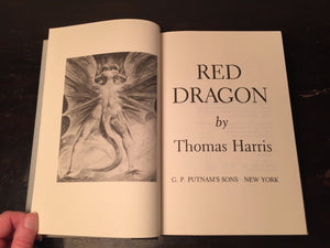 RED DRAGON by Thomas Harris — First Edition HC/DJ 1981 Hannibal Lecter