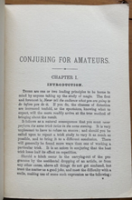 CONJURING FOR AMATEURS - Ellis Stanyon, 1st Ltd Ed, 1897 - SCARCE MAGIC TRICKS
