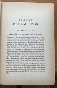 PEARSON'S DREAM BOOK - PRS Foli, 1st 1902 - DIVINATION MAGICK FATE PROPHECY