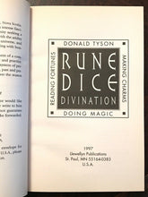 RUNE DICE DIVINATION - Tyson, 1st 1997 - MAGICK CHARMS FORTUNETELLING DIVINATION