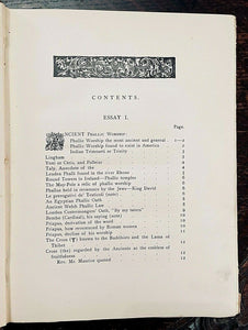 APHRODISIACS AND ANTI-APHRODISIACS - 1st 1869 - HISTORY OF SEX, PHALLIC WORSHIP