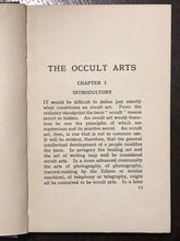 THE OCCULT ARTS - JW Frings - 1st Ed, 1913 - OCCULT DIVINATION ALCHEMY TELEPATHY