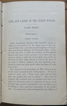 LIFE AND LABOR IN SPIRIT WORLD - 1st 1884, SPIRITS SPIRITUALISM HEAVEN AFTERLIFE