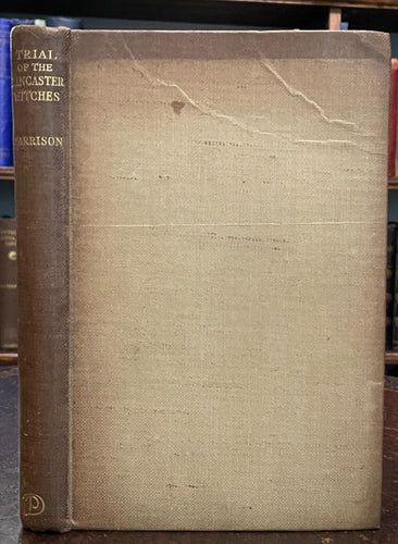 1929 TRIAL OF THE LANCASTER WITCHES (1612) - WITCHCRAFT WITCH TRIALS DEVIL SATAN